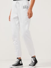 Gap White Logo Slim Fleece Joggers - Image 1 of 1