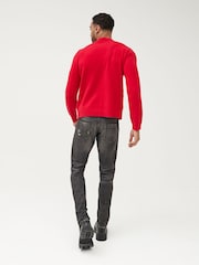 Society 8 Red Santa Matching Family Christmas Jumper - Image 5 of 5
