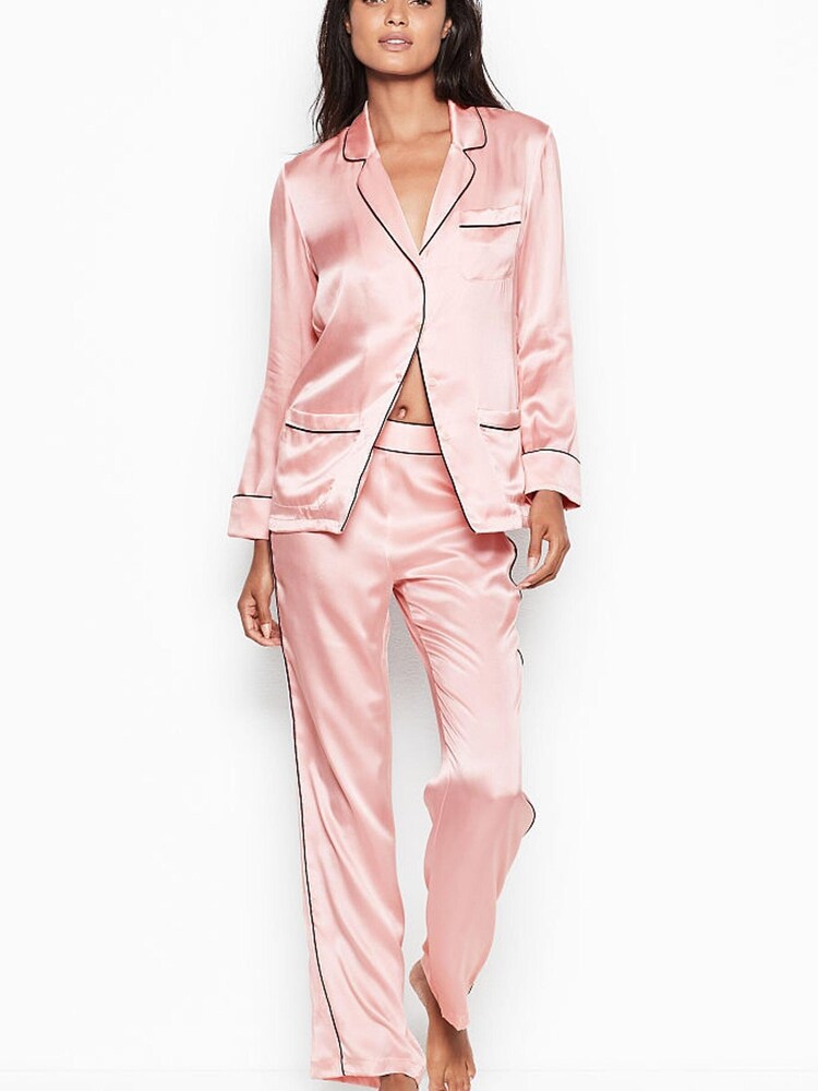Victoria's Secret Angel Pink Satin Pyjamas - Image 1 of 1