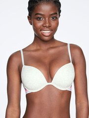 Victoria's Secret PINK Silver Frost Grey Wear Everywhere Super Push Up - Image 1 of 4