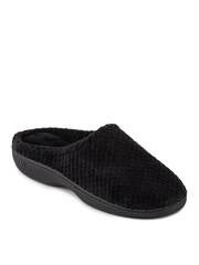 Totes Black Isotoner Popcorn Terry Mule - Image 3 of 5