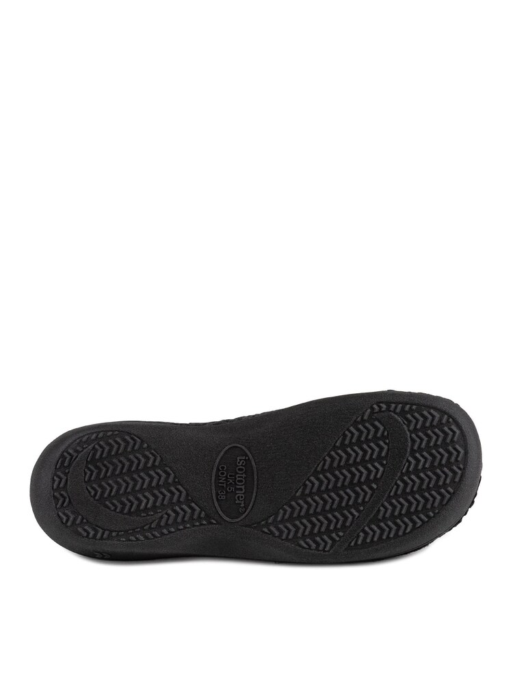 Totes Black Isotoner Popcorn Terry Mule - Image 5 of 5