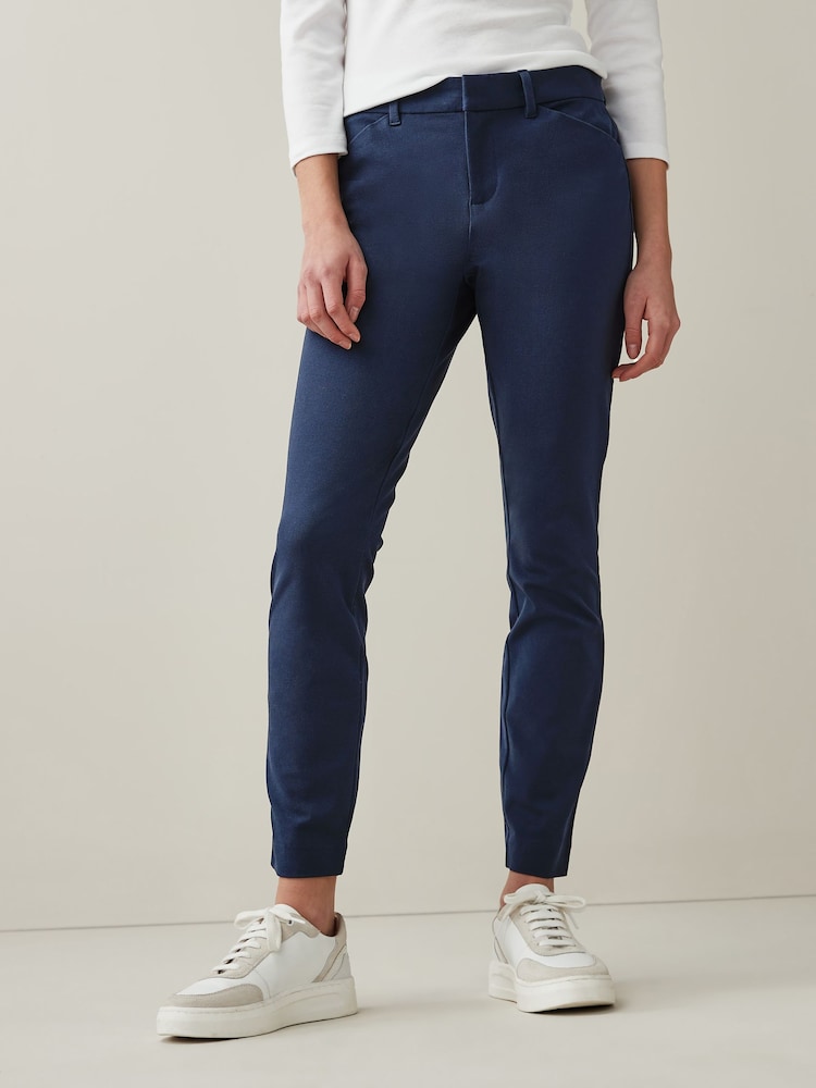 Azul marino - Pantalones pitillo tobilleros de tiro medio de Gap - Imagen 1 de 5