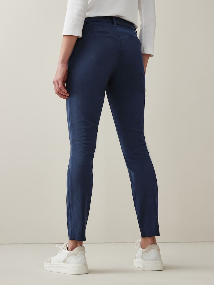 Azul marino - Pantalones pitillo tobilleros de tiro medio de Gap - Imagen 2 de 5