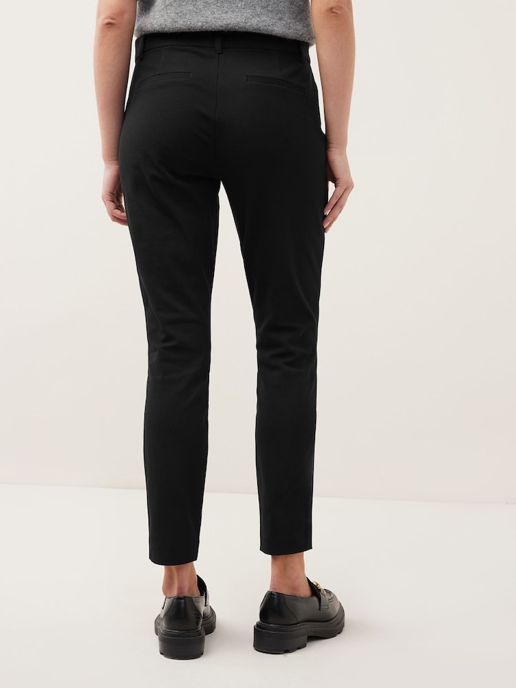 Zwart - Gap skinny-fit enkellange broek met halfhoge taille - Image 5 of 10