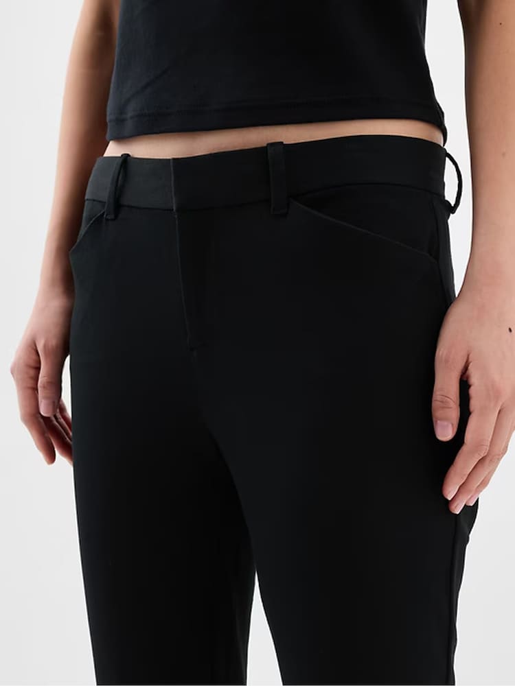 Zwart - Gap skinny-fit enkellange broek met halfhoge taille - Image 9 of 10