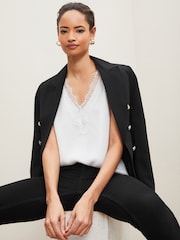 Lipsy White V Neck Cami Vest Top - Image 4 of 4
