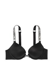 Victoria's Secret Black Add 2 Cups Shine Strap Smooth Push Up Bra - Image 3 of 3