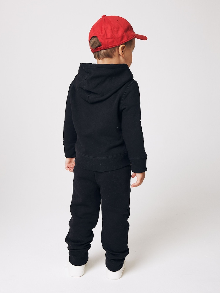 Gap Black Pullover Logo Zip Up Hoodie (6mths-5yrs) - Image 2 of 6
