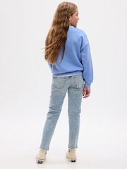 Azul vintage lavado - Vaqueros estilo girlfriend desgastados de Gap (5-16años) - Imagen 2 de 6