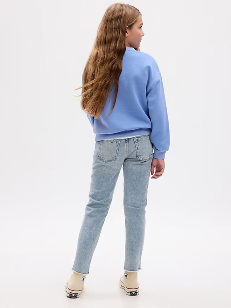 Gap Vintage Wash Blue Distressed Girlfriend Jeans (5-16yrs) - Image 2 of 5 Gap Vintage Wash Blue Distressed Girlfriend Jeans (5-16yrs) - Image 2 of 5