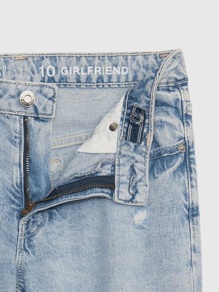 Gap Vintage Wash Blue Distressed Girlfriend Jeans (5-16yrs) - Image 5 of 5