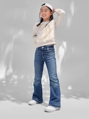 Gap Mid Wash Blue High Waisted Flare Stretch Denim Jeans (4-16yrs) - Image 1 of 4