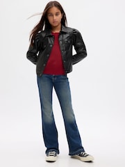 Gap Mid Wash Blue High Waisted Flare Stretch Denim Jeans (4-16yrs) - Image 2 of 4