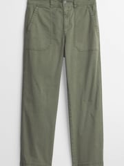 Gap Green High Rise Girlfriend Utility Trousers - Image 4 of 5