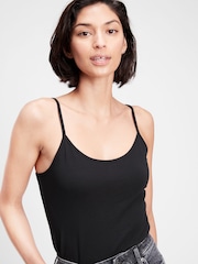 Gap Black Fitted Adjustable Strappy Top - Image 1 of 5