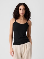 Gap Black Fitted Adjustable Strappy Top - Image 2 of 5