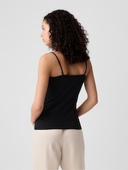 Gap Black Fitted Adjustable Strappy Top - Image 3 of 5