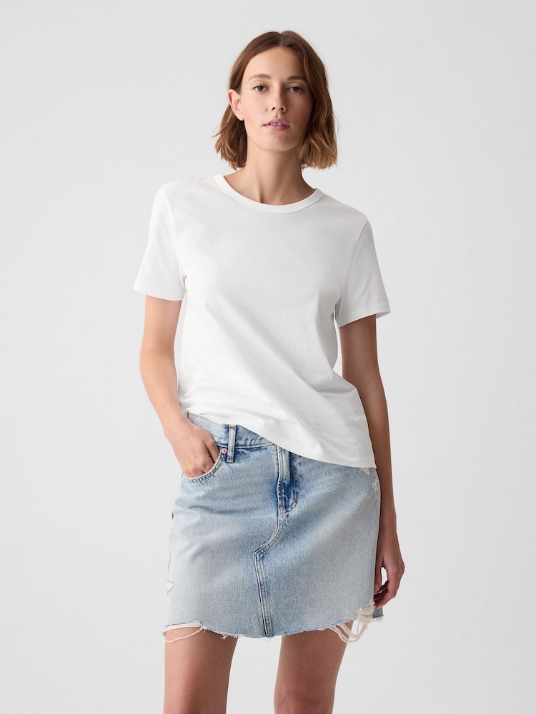 Gap White Vintage Crew Neck Short Sleeve T-Shirt - Image 1 of 8