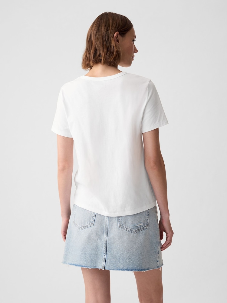 Gap White Vintage Crew Neck Short Sleeve T-Shirt - Image 2 of 8