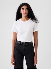 Gap White Vintage Crew Neck Short Sleeve T-Shirt - Image 4 of 8