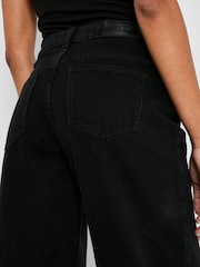Noisy May Black High Waisted Wide Jean Jeans - Image 4 of 5