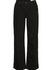 Noisy May Black High Waisted Wide Jean Jeans - Image 5 of 5