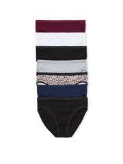 Victoria's Secret Black/White/Blue/Grey/Purple/Leopard Brief Knickers Multipack - Image 1 of 1