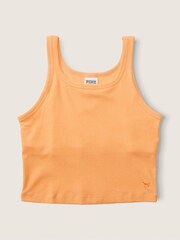 Victoria's Secret PINK Light Orange Crop Tank Top - Image 4 of 4