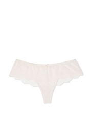 Victoria's Secret Coconut White Floral Lace Hipster Thong Knickers - Image 3 of 3