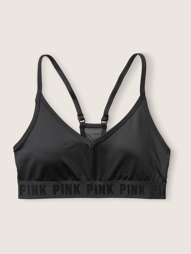 Victoria's Secret PINK Pure Black Lightly Lined Low Impact Sports Bra - Image 2 of 2