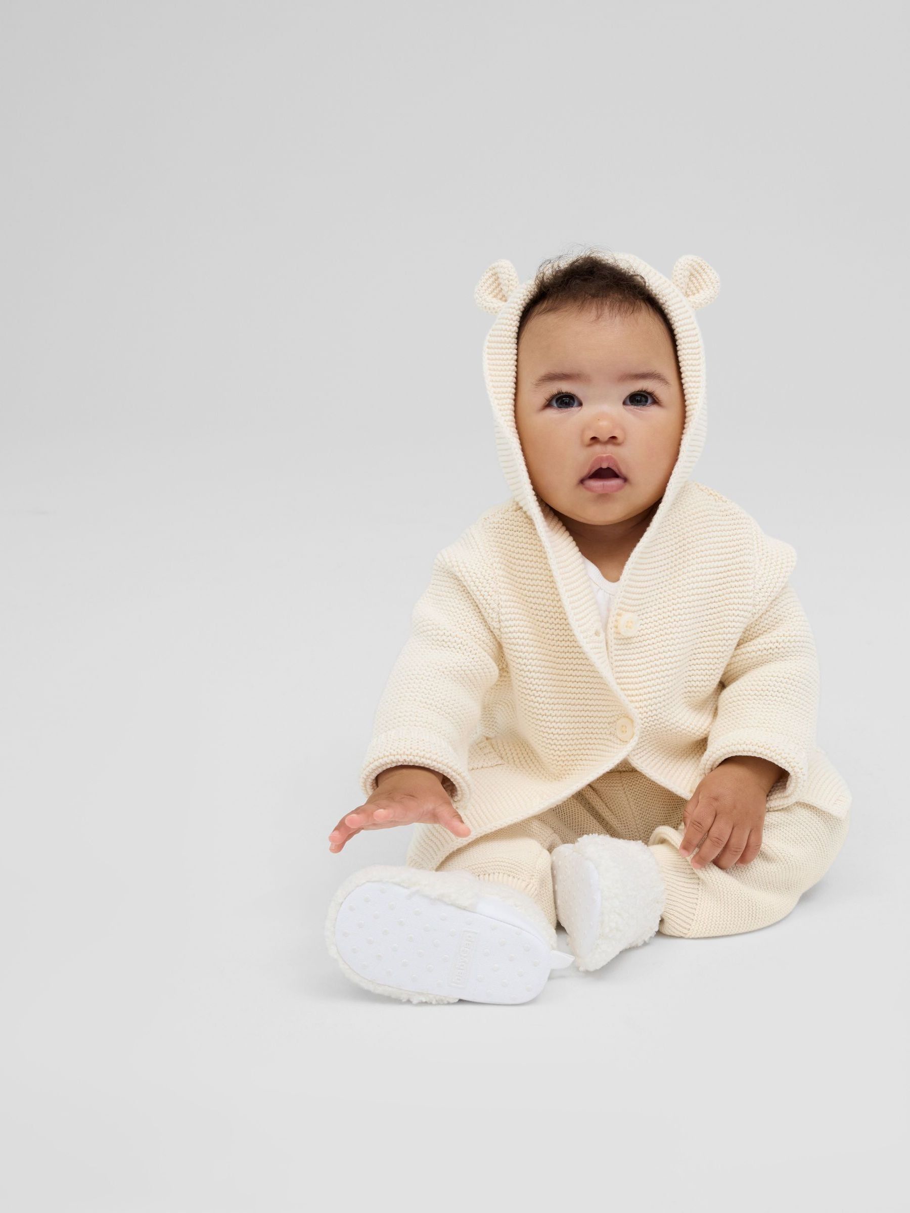 Sweat à Capuche Baby Gap 100% Coton - Taille 3-6 Mois - Bleu - Occasion Très Bon État (EUC)