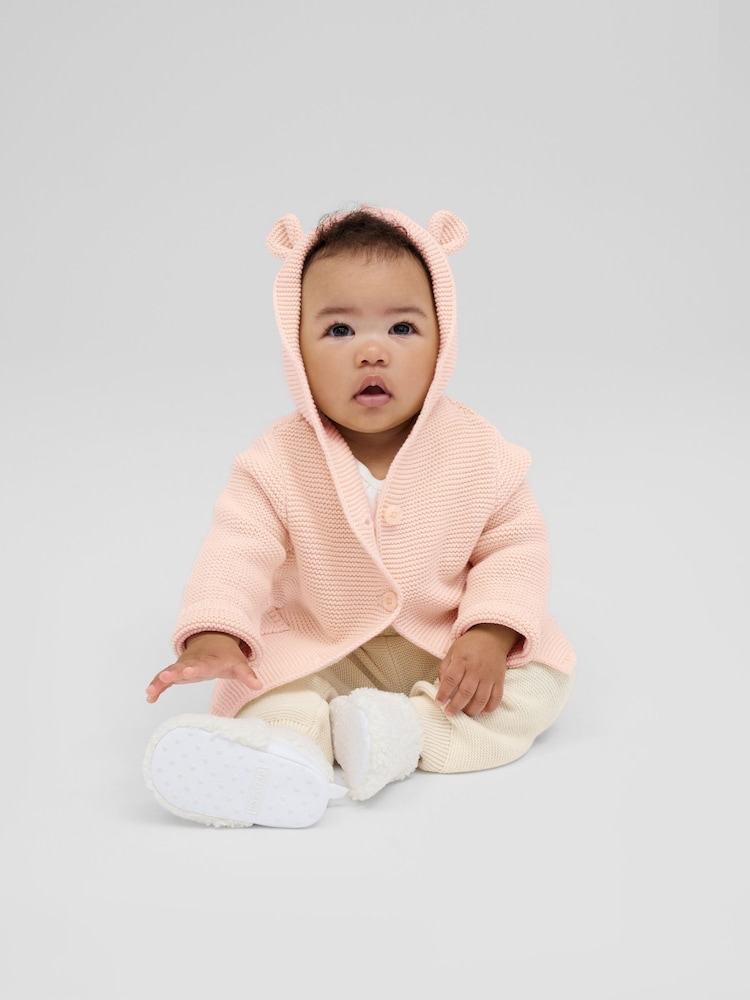 Gap Pink Knitted Brannan Bear Cardigan (Newborn-24mths) - Image 2 of 5