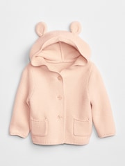 Gap Pink Knitted Brannan Bear Cardigan (Newborn-24mths) - Image 3 of 5