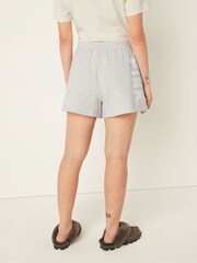 Victoria's Secret PINK Heather Stone Grey Sans Logo Fleece Short - Image 3 of 3