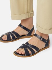 Salt-Water Sandals Navy Leather Original Sandal - Image 1 of 3