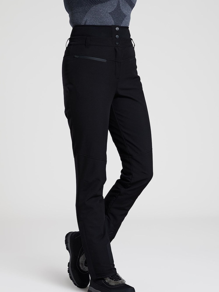 Mountain Warehouse Black Avalanche Womens High-Waisted Slim Fit Ski Pants - Image 2 of 5