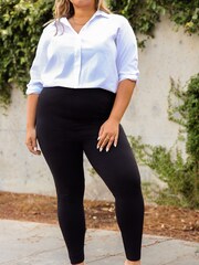 Lipsy Black Curve High Waist Leggings - Image 2 of 3