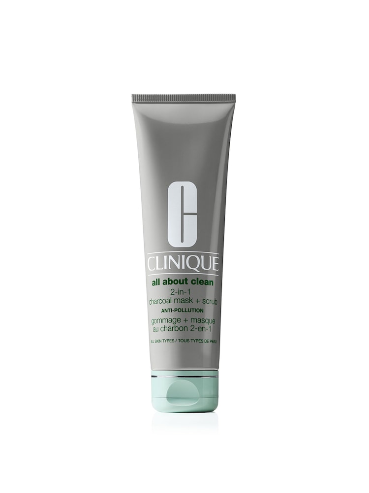 Clinique All About Clean 2-in-1 Charcoal Mask + Scrub 100ml - Image 1 of 5