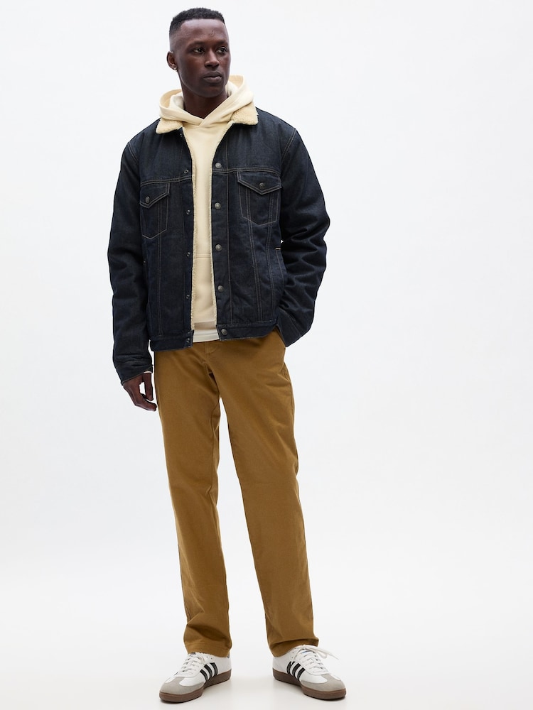 Marrón - Corte recto - Pantalones chinos básicos y elásticos de Gap - Imagen 1 de 4 Marrón - Corte recto - Pantalones chinos básicos y elásticos de Gap - Imagen 1 de 4