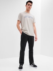 Gap Navy Blue Straight Fit Stretch Essential Chino Trousers - Image 2 of 7