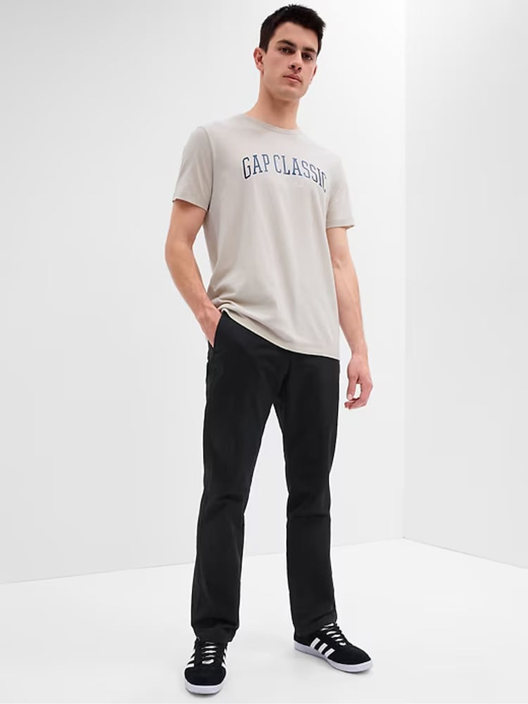 Gap Navy Blue Straight Fit Stretch Essential Chino Trousers - Image 2 of 7