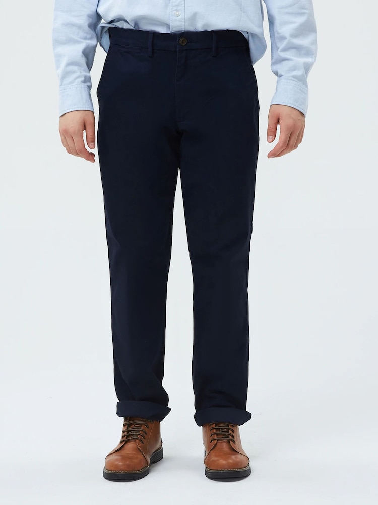 Bleu marine - Ajustement droit - Gap Pantalon chino Extensible Essentiel - Image 3 of 7