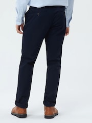 Gap Navy Blue Straight Fit Stretch Essential Chino Trousers - Image 4 of 7