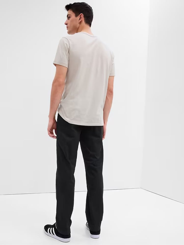 Gap Black Straight Fit Stretch Essential Chino Trousers - Image 2 of 6