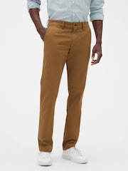 Gap Brown Slim Fit Stretch Essential Chino Trousers - Image 3 of 4