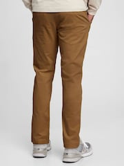 Gap Brown Slim Fit Stretch Essential Chino Trousers - Image 4 of 4