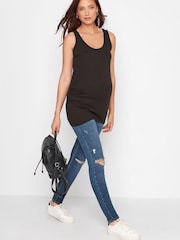 Long Tall Sally Blue AVA Distressed Jean - Image 2 of 4
