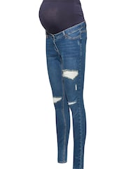 Long Tall Sally Blue AVA Distressed Jean - Image 3 of 4