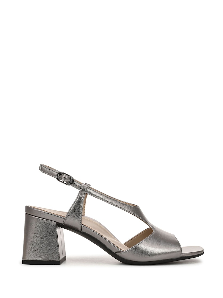 Vionic Silver Raquel Regular Fit Arch Support Slingbacks - Image 1 of 7 Vionic Silver Raquel Regular Fit Arch Support Slingbacks - Image 1 of 7